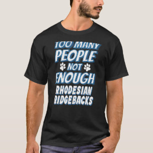 Rhodesian Ridgeback ras hond asociaal T-shirt