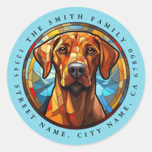Rhodesian Ridgeback Ronde Stickers