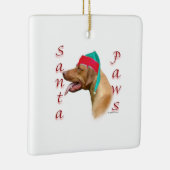 Rhodesian Ridgeback Santa Paws Keramisch Ornament (Rechts)