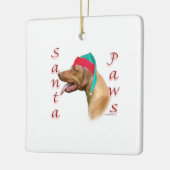 Rhodesian Ridgeback Santa Paws Keramisch Ornament (Links)