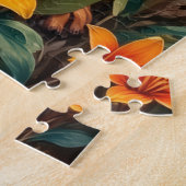 Rhodesian Ridgeback Savanne Zonsondergang Kunst Legpuzzel (Zijkant)