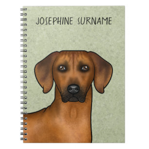 Rhodesian Ridgeback Schattige African Lion Dog and Notitieboek