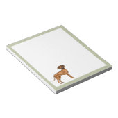 Rhodesian Ridgeback Schattige African Lion Dog Gre Notitieblok (Schuin)