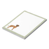 Rhodesian Ridgeback Schattige African Lion Dog Gre Notitieblok (Linkerzijde)