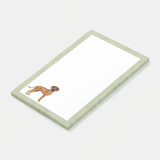 Rhodesian Ridgeback Schattige African Lion Dog Gre Post-it® Notes (Schuin)