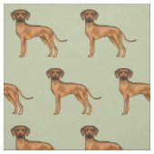 Rhodesian Ridgeback Schattige African Lion Dog Gre Stof (Swatch)