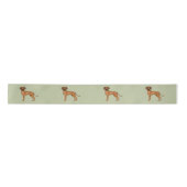 Rhodesian Ridgeback Schattige Afrikaanse Leeuw Hon Satijnen Lint (Voorkant)