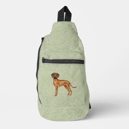 Rhodesian Ridgeback Schattige Afrikaanse Leeuw Hon Sling Bag (Voorkant)