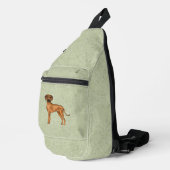 Rhodesian Ridgeback Schattige Afrikaanse Leeuw Hon Sling Bag (Rechterhoek)