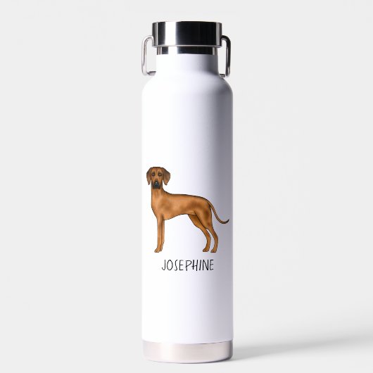 Rhodesian Ridgeback Schattige Afrikaanse Leeuw Hon Waterfles (Voorkant)