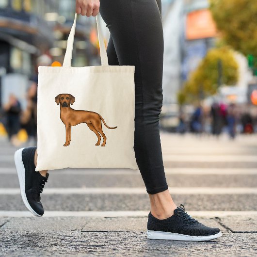 Rhodesian Ridgeback Schattige Bruine Afrikaanse Le Tote Bag