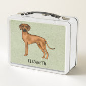 Rhodesian Ridgeback Schattige Bruine Hond Met Naam (Achterkant)