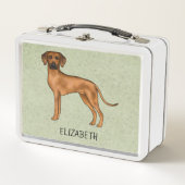 Rhodesian Ridgeback Schattige Bruine Hond Met Naam (Voorkant)