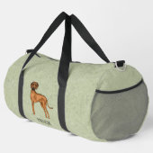 Rhodesian Ridgeback Schattige Bruine Hond Met Naam Plunjezak (Rechterhoek)