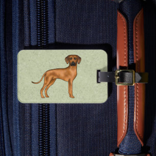 Rhodesian Ridgeback Schattige Bruine Leeuw Hond Gr Bagagelabel
