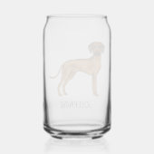 Rhodesian Ridgeback Schattige Bruine Leeuw Hond Me Blikvorm Glas (Achterkant)
