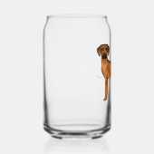 Rhodesian Ridgeback Schattige Bruine Leeuw Hond Me Blikvorm Glas (Rechts)