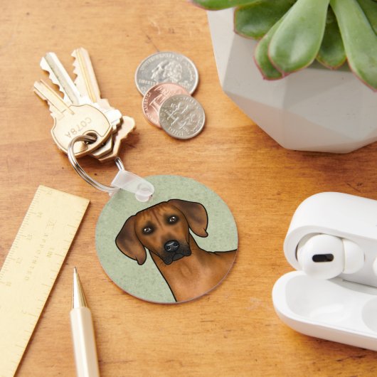 Rhodesian Ridgeback Schattige Bruine Leeuw Hond Me Sleutelhanger (Bureau)