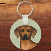 Rhodesian Ridgeback Schattige Bruine Leeuw Hond Me Sleutelhanger (Voorkant)