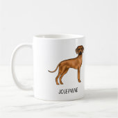 Rhodesian Ridgeback Schattigee Bruine Leeuwenhond  Koffiemok (Links)
