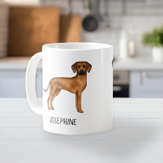 Rhodesian Ridgeback Schattigee Bruine Leeuwenhond  Koffiemok