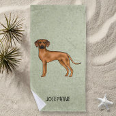 Rhodesian Ridgeback Schattigee Bruine Leeuwenhond  Strandlaken
