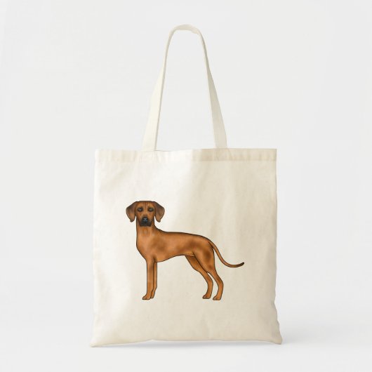 Rhodesian Ridgeback Schattigee bruine leeuwenhond Tote Bag (Voorkant)