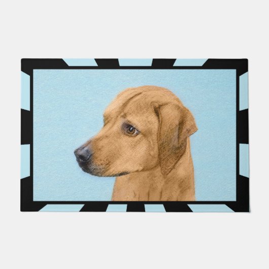 Rhodesian Ridgeback Schilderij - Originele Honden Deurmat (Voorkant)