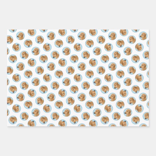 Rhodesian Ridgeback Schilderij Red Wheaten Dog Art Inpakpapier Vel (Voorkant 2)