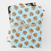 Rhodesian Ridgeback Schilderij Red Wheaten Dog Art Inpakpapier Vel (In situ)