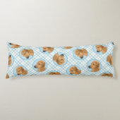 Rhodesian Ridgeback Schilderij Red Wheaten Dog Art Lichaamskussen (Voorkant)