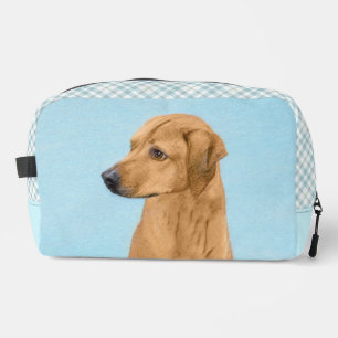 Rhodesian Ridgeback Schilderij Red Wheaten Dog Art Toilettasje