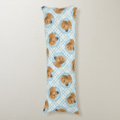 Rhodesian Ridgeback Schilderij Rode Tarwe Hond Kun Lichaamskussen (Voorkant Verticaal)