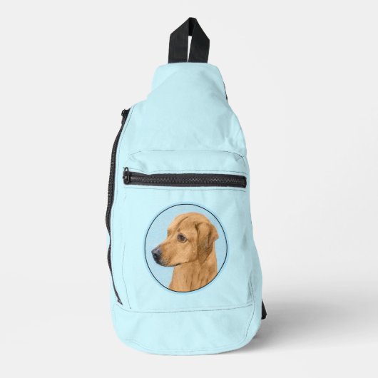 Rhodesian Ridgeback Schilderij Rode Tarwehond Hond Sling Bag (Voorkant)