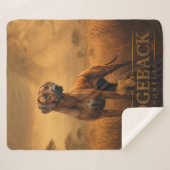 Rhodesian Ridgeback Sherpa Deken (Voorkant (horizontaal))