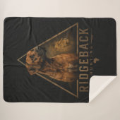 Rhodesian Ridgeback Sherpa Deken (Voorkant (horizontaal))