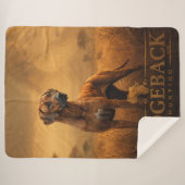 Rhodesian Ridgeback Sherpa Deken (Voorkant (horizontaal))