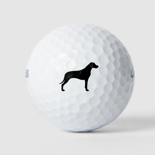 Rhodesian Ridgeback Silhouette Golfballen (Voorkant)