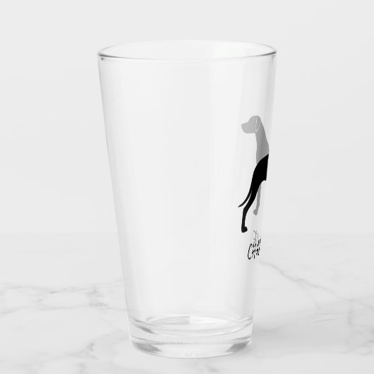 Rhodesian Ridgeback Silhouette Ridgie Dog Aangepas Glas (Rechts)