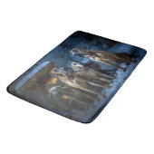 Rhodesian Ridgeback Sneeuw Slede Kerst Decoratie Badmat (Gekanteld)