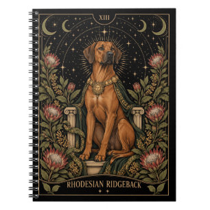 Rhodesian Ridgeback, Starlit Tarot Kunst Notitieboek