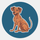 Rhodesian Ridgeback Sticker (Voorkant)