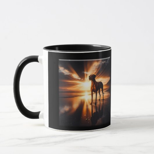 Rhodesian Ridgeback Sunset Beach Majesty Mok (Links)