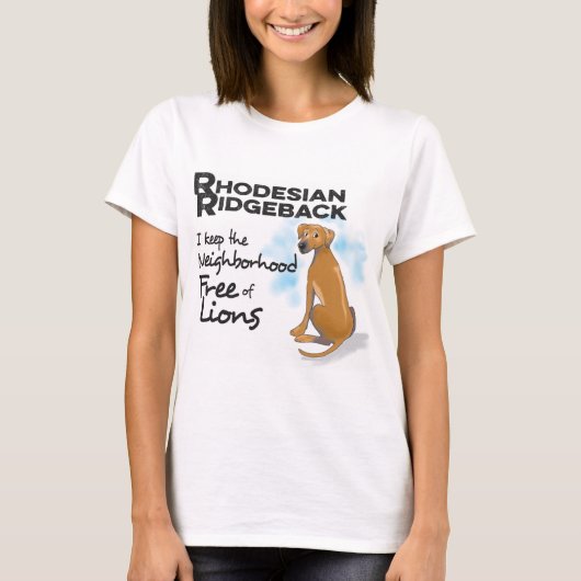 Rhodesian Ridgeback T-shirt voor dames (Voorkant)