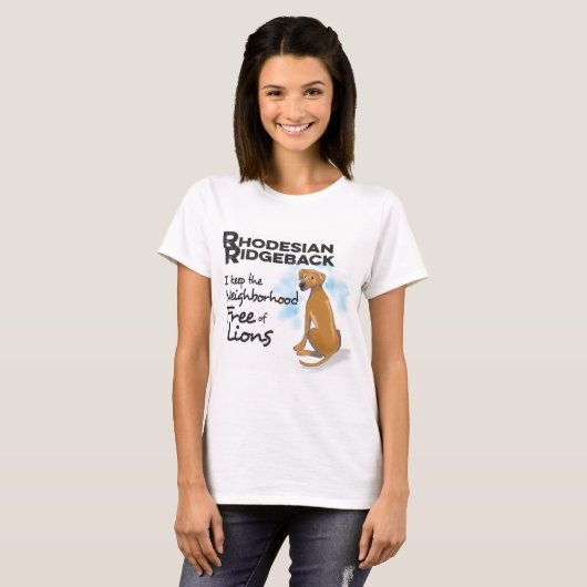 Rhodesian Ridgeback T-shirt voor dames (Voorkant volledig)
