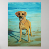 Rhodesian Ridgeback "Tony" glimlacht Poster (Voorkant)