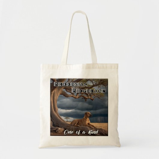 Rhodesian Ridgeback “Uniek” Boodschappentas Tote Bag (Voorkant)