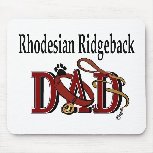 Rhodesian Ridgeback Vader Cadeaus Muismat (Voorkant)