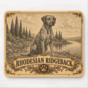 Rhodesian Ridgeback, Vintage Heritage Dog Muismat