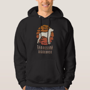 Rhodesian Ridgeback Vintage Retro Klassieke Honden Hoodie